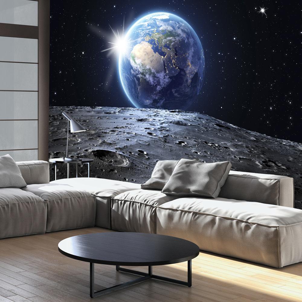 Peel and stick wall mural - View of the Blue Planet-TipTopHomeDecor
