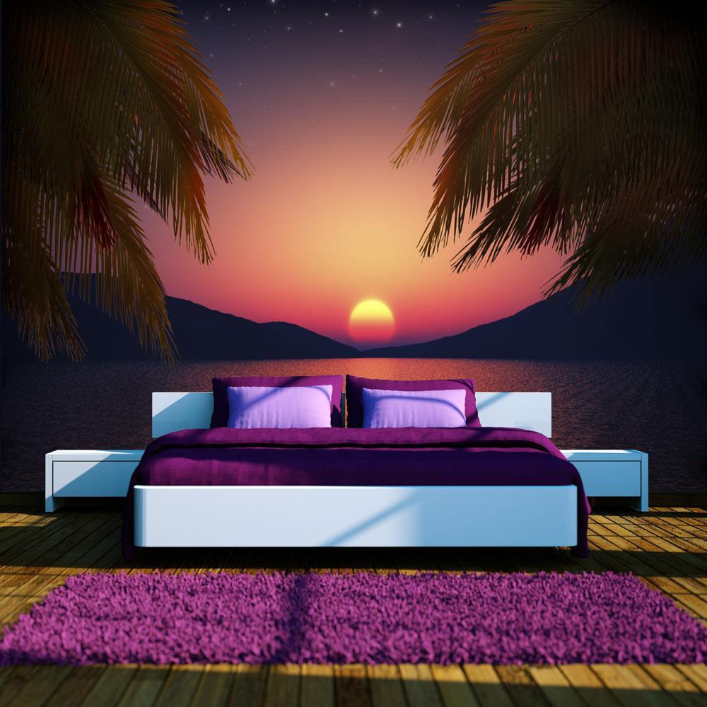 Peel and stick wall mural - Romantic evening on the beach-TipTopHomeDecor