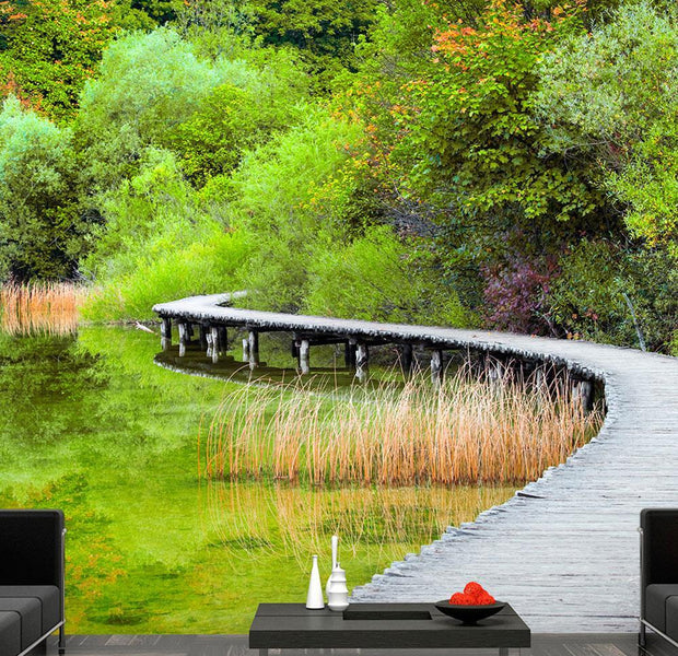 Peel and stick wall mural - Beautiful green-TipTopHomeDecor