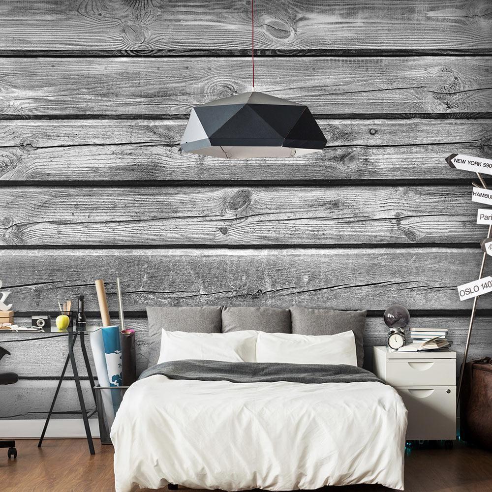 Peel and stick wall mural - Old Barn Wood-TipTopHomeDecor