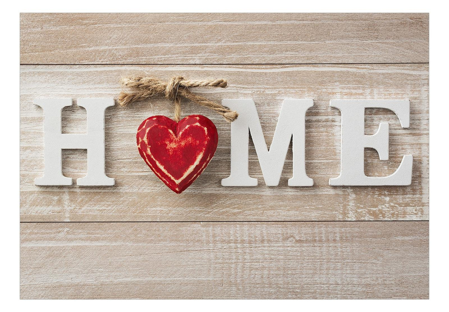 Peel and stick wall mural - Home Heart (Red)-TipTopHomeDecor