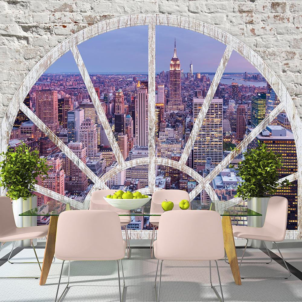 Peel and stick wall mural - NY - Evening City-TipTopHomeDecor