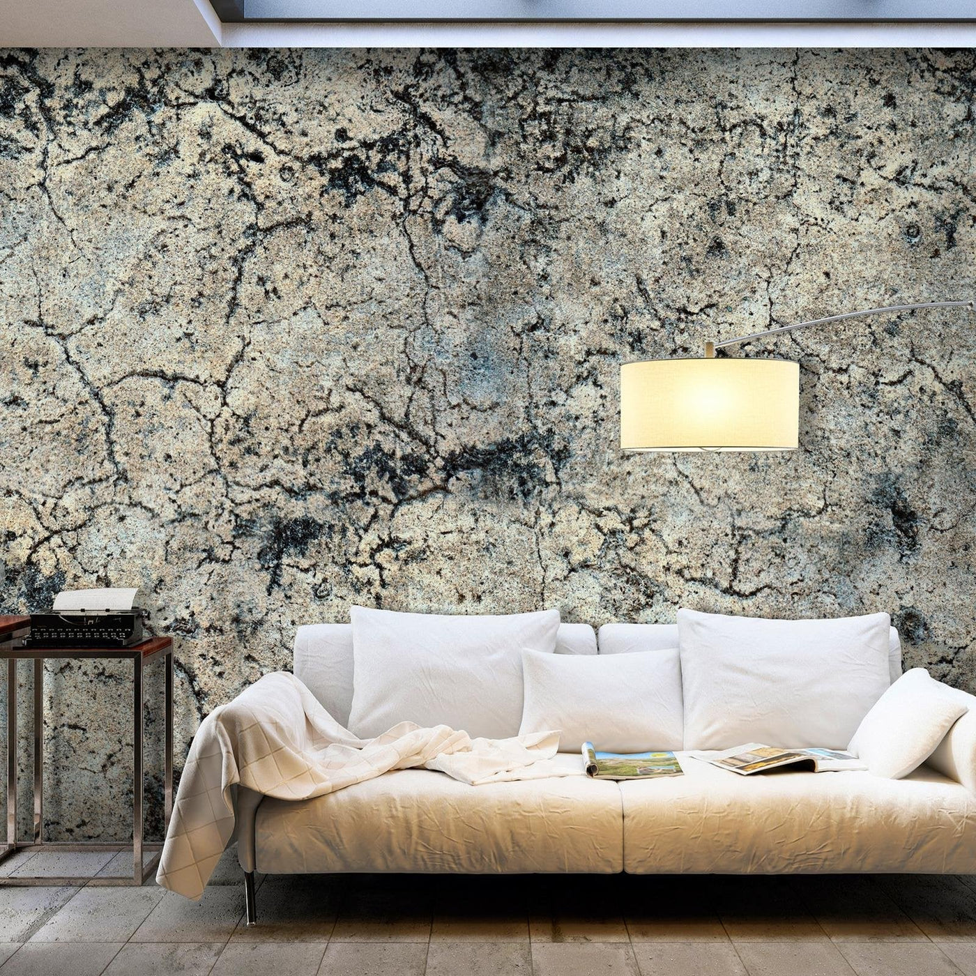 Peel and stick wall mural - Cracked Stone-TipTopHomeDecor