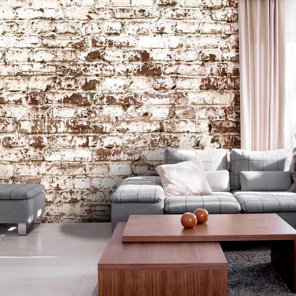 Tiptophomedecor Peel and Stick Wallpaper Wall Mural - Old Farm Bricks - Removable Wall Decals-Tiptophomedecor