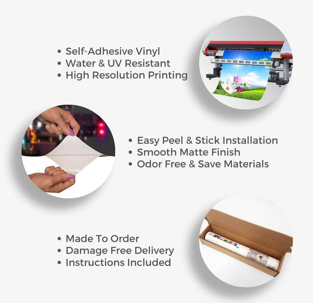 Tiptophomedecor Peel and Stick Wallpaper Wall Mural - Steel Design - Removable Wall Decals-Tiptophomedecor