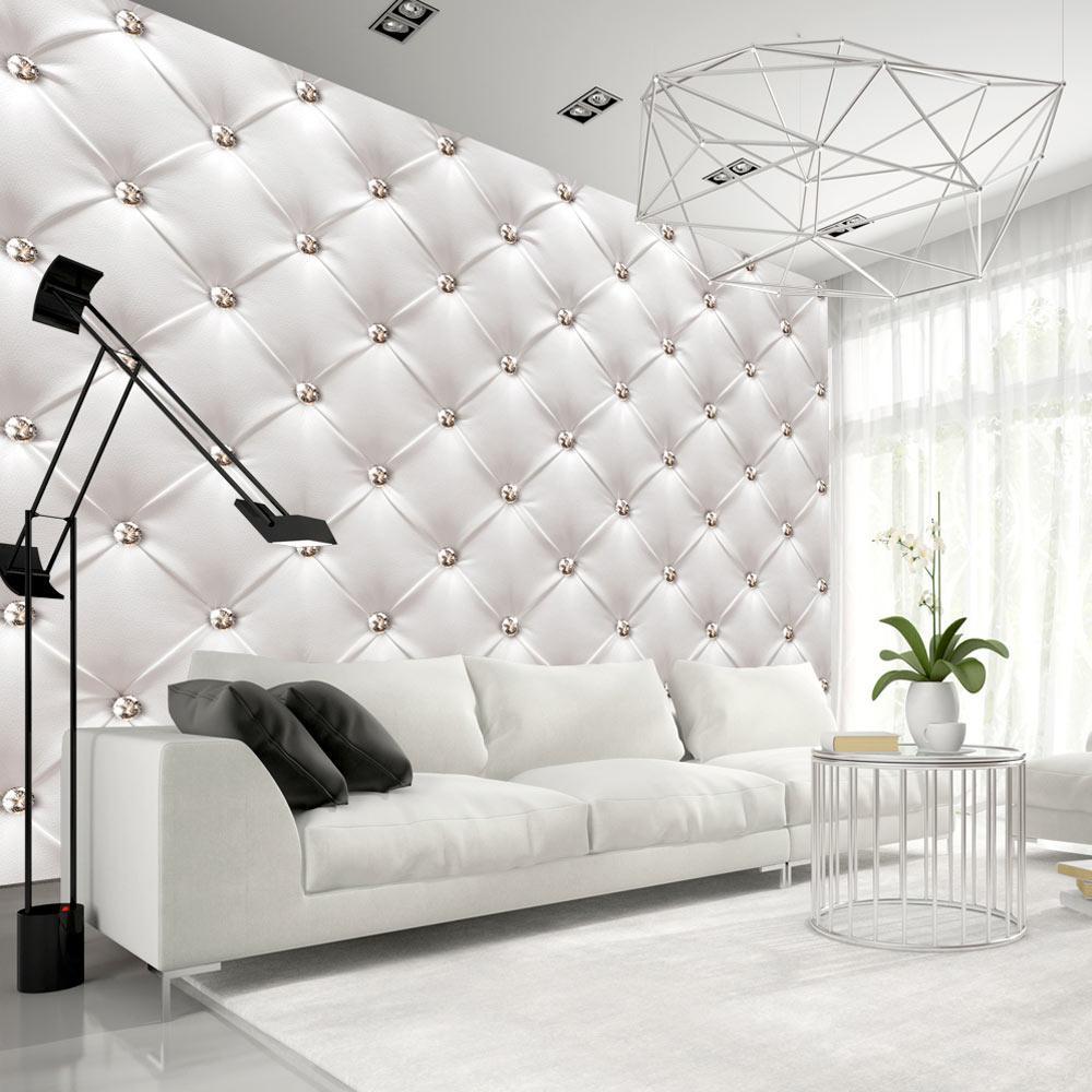 Peel and stick wall mural - White Elegance-TipTopHomeDecor