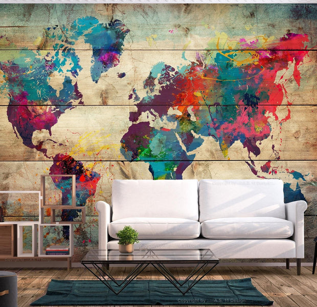 Peel and stick wall mural - Multicolored Nature-TipTopHomeDecor