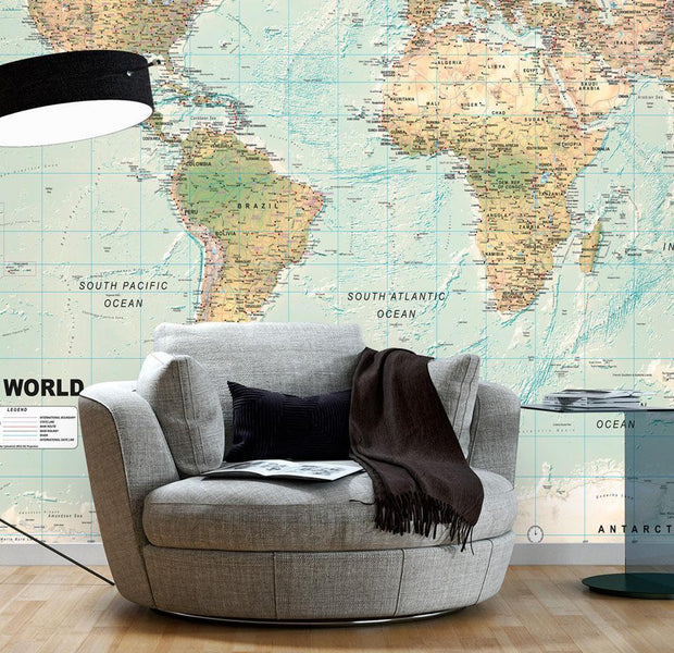 Peel and stick wall mural - Beautiful World-TipTopHomeDecor