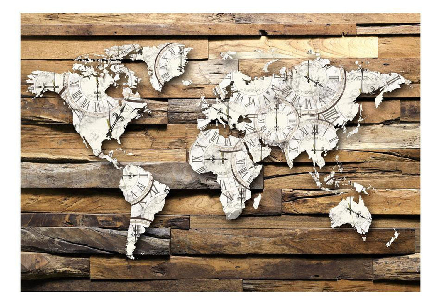 Peel and stick wall mural - Map of Time-TipTopHomeDecor