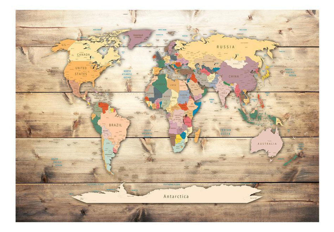 Peel and stick wall mural - The World at Your Fingertips-TipTopHomeDecor