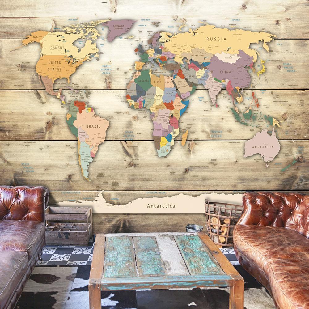 Peel and stick wall mural - The World at Your Fingertips-TipTopHomeDecor
