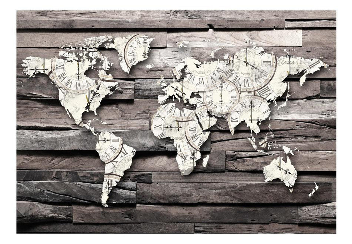 Peel and stick wall mural - World Time-TipTopHomeDecor