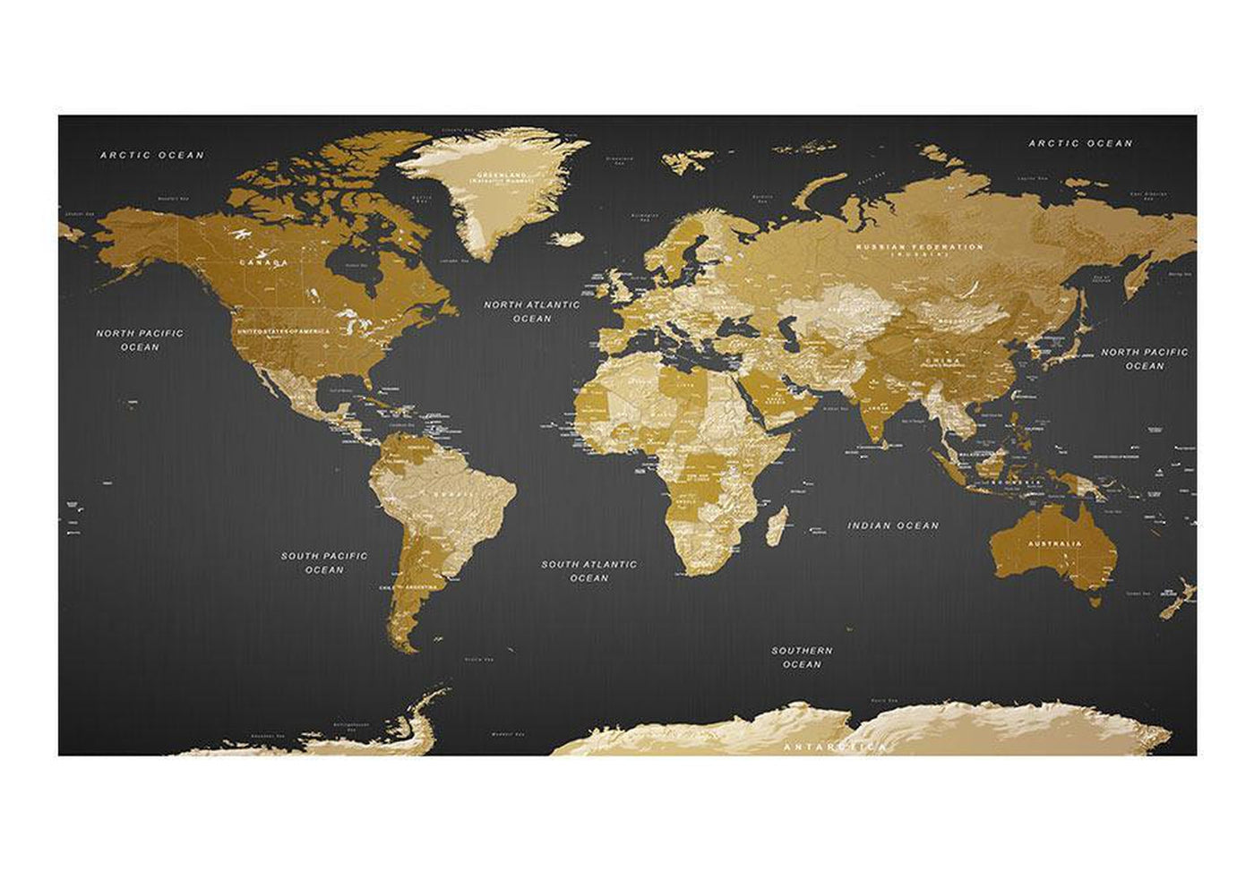 Peel and stick wall mural - World Map: Modern Geography II-TipTopHomeDecor