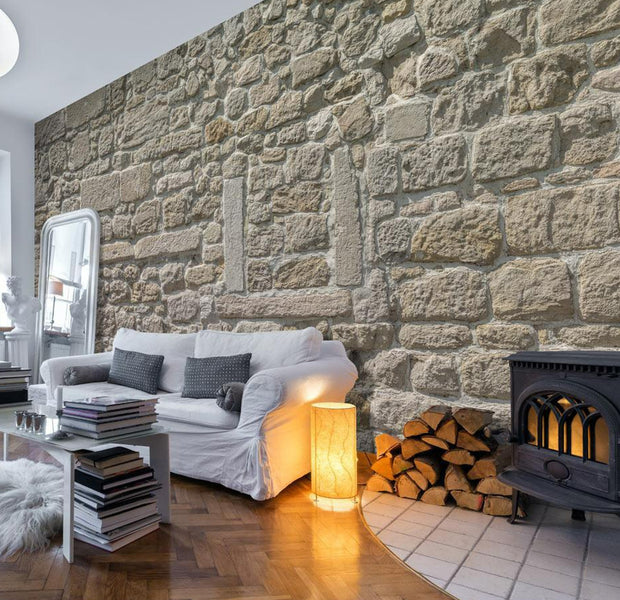 Peel and stick wall mural - Stone Temple-TipTopHomeDecor