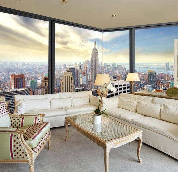 Peel and stick wall mural - Sunny day in New York City-TipTopHomeDecor