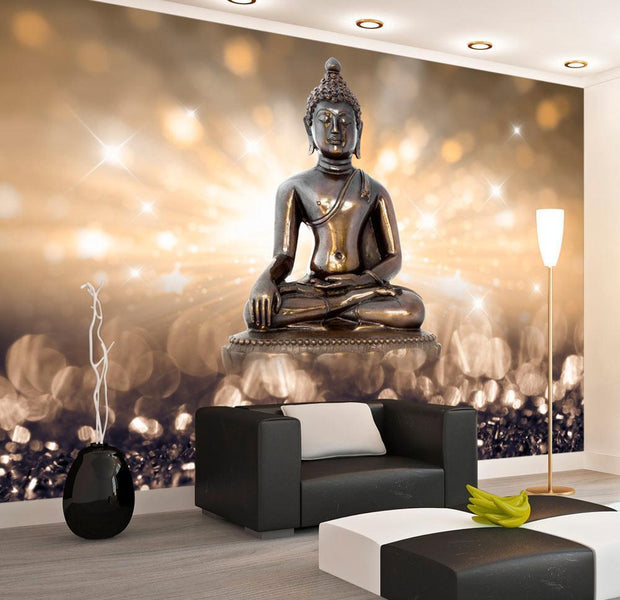 Peel and stick wall mural - Golden Enlightenment-TipTopHomeDecor