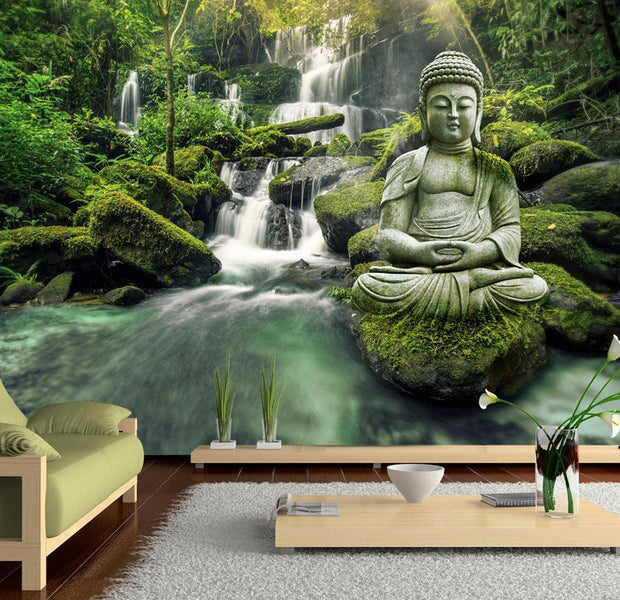 Peel and stick wall mural - Waterfall of Harmony-TipTopHomeDecor