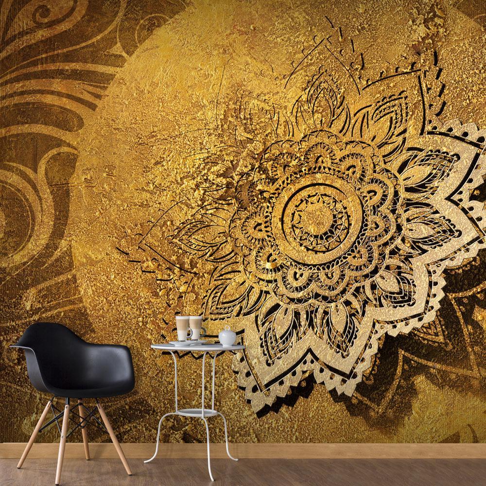 Peel and stick wall mural - Golden Illumination-TipTopHomeDecor