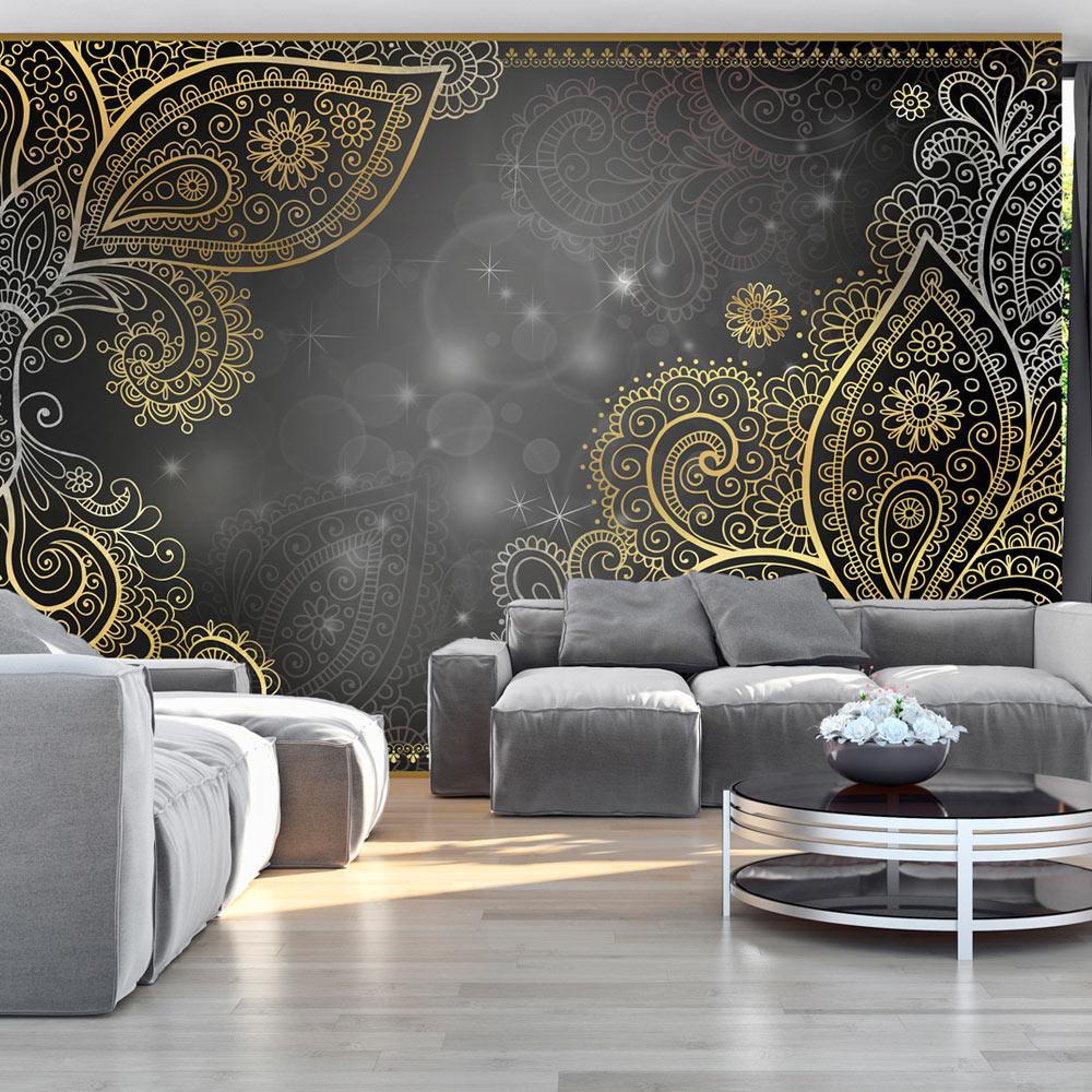 Peel and stick wall mural - Gold orient-TipTopHomeDecor