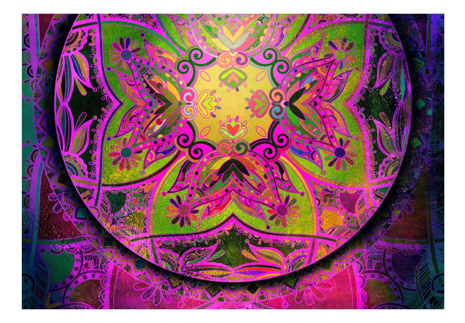 Peel and stick wall mural - Mandala: Pink Expression-TipTopHomeDecor