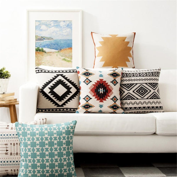 Tribal Ethnic Bohemian Home Decor Sofa Cushion Covers-Tiptophomedecor