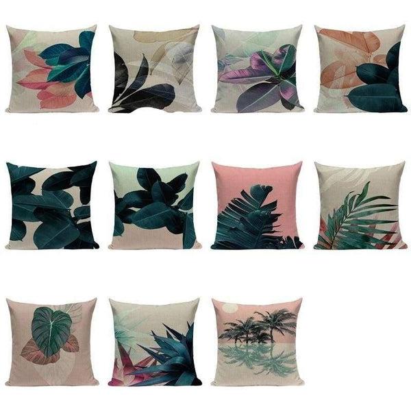 Tiptophomedecor Tropical Pink Cushion Covers