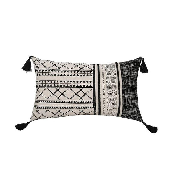 Vintage Black Beige Scandinavian Cushion Covers-TipTopHomeDecor