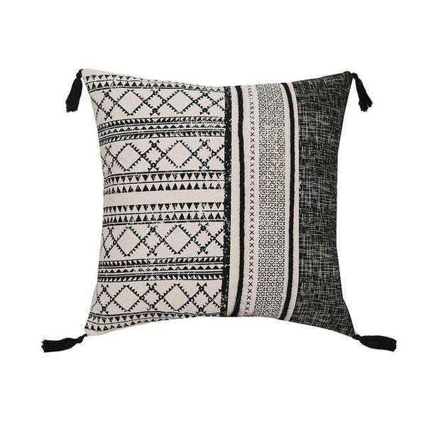 Vintage Black Beige Scandinavian Cushion Covers-TipTopHomeDecor