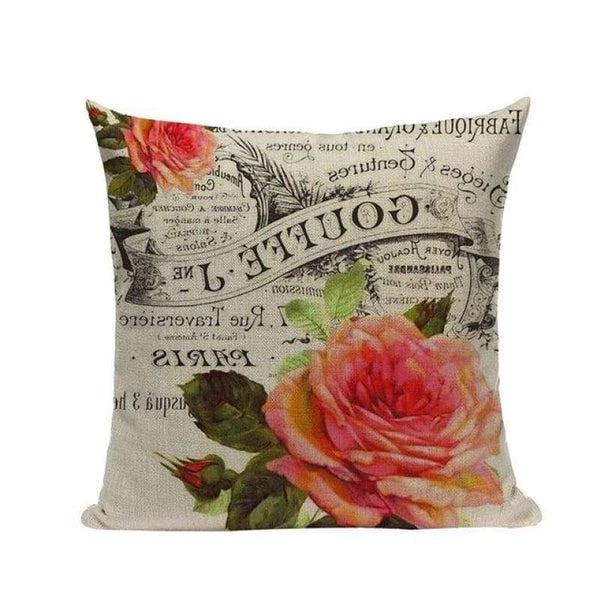 Vintage Flowers Cushion Covers - Tiptophomedecor __Tabs-Warranty:featurers