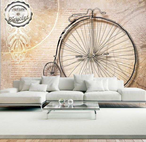 Wall mural - Vintage bicycles - sepia-TipTopHomeDecor