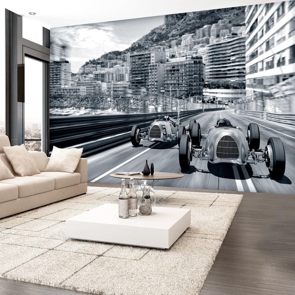 Vintage Wall Mural - Formula 1 In The Old Days 01-Tiptophomedecor