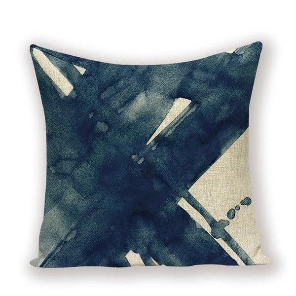 Watercolor Art Geometric Botanical Combo Throw Pillow Covers-Tiptophomedecor-Interior-Design-Home-Decor