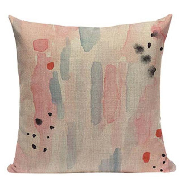 Watercolor Round Dot Nordic Pattern Art Cushion Covers-Tiptophomedecor