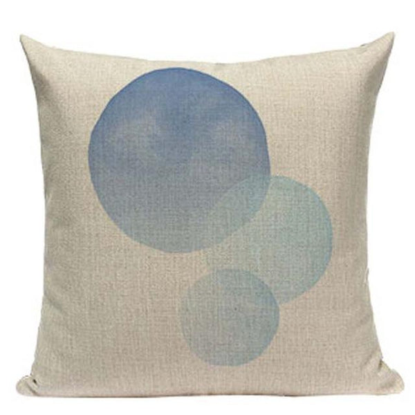 Watercolor Round Dot Nordic Pattern Art Cushion Covers-Tiptophomedecor