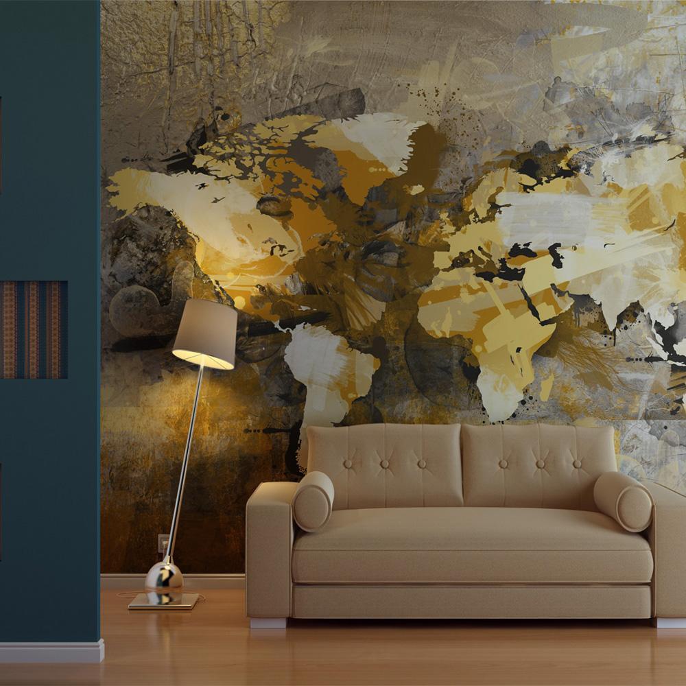Wall mural - Artistic map of the World-TipTopHomeDecor