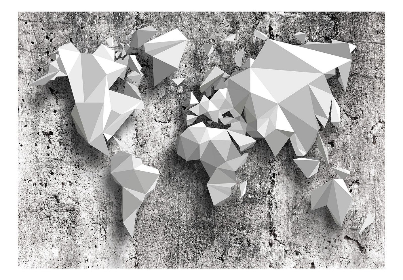 Wall mural - World Map: Origami-TipTopHomeDecor
