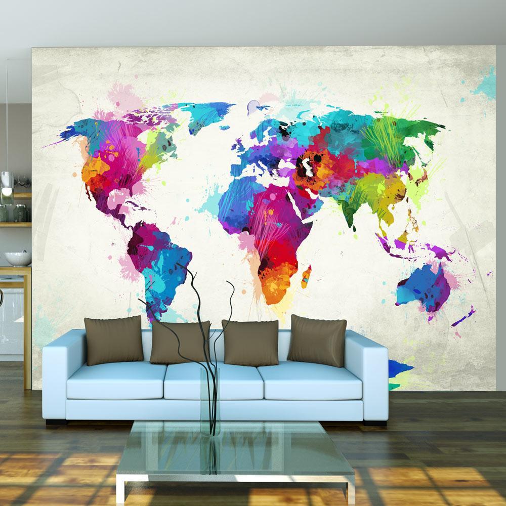 Wall mural - The map of happiness-TipTopHomeDecor