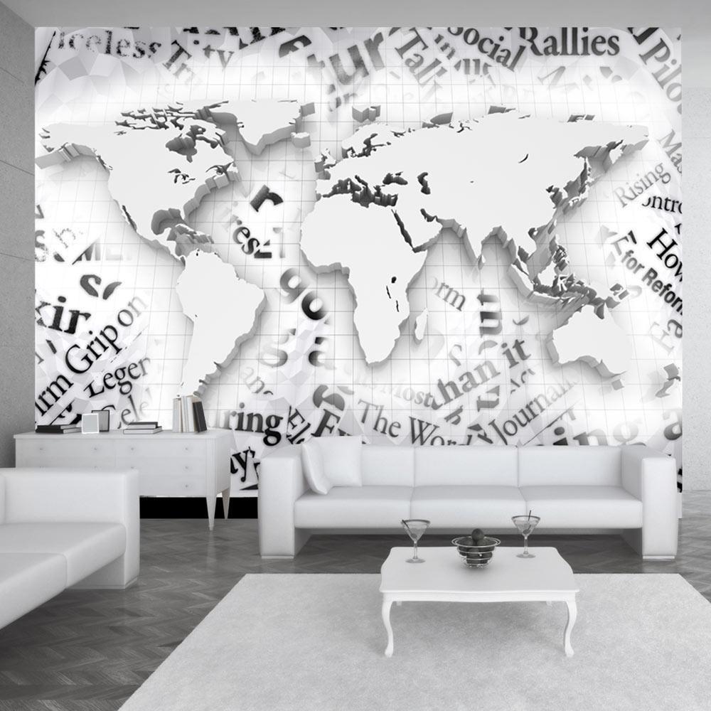 Wall mural - The world of newspapers-TipTopHomeDecor
