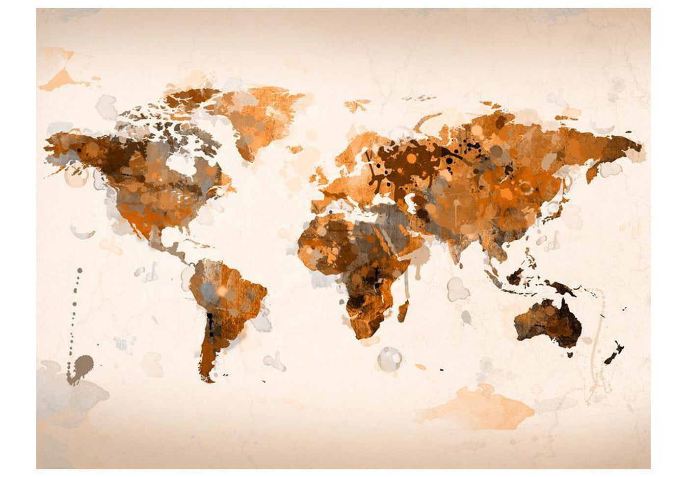 Wall mural - World in brown shades-TipTopHomeDecor