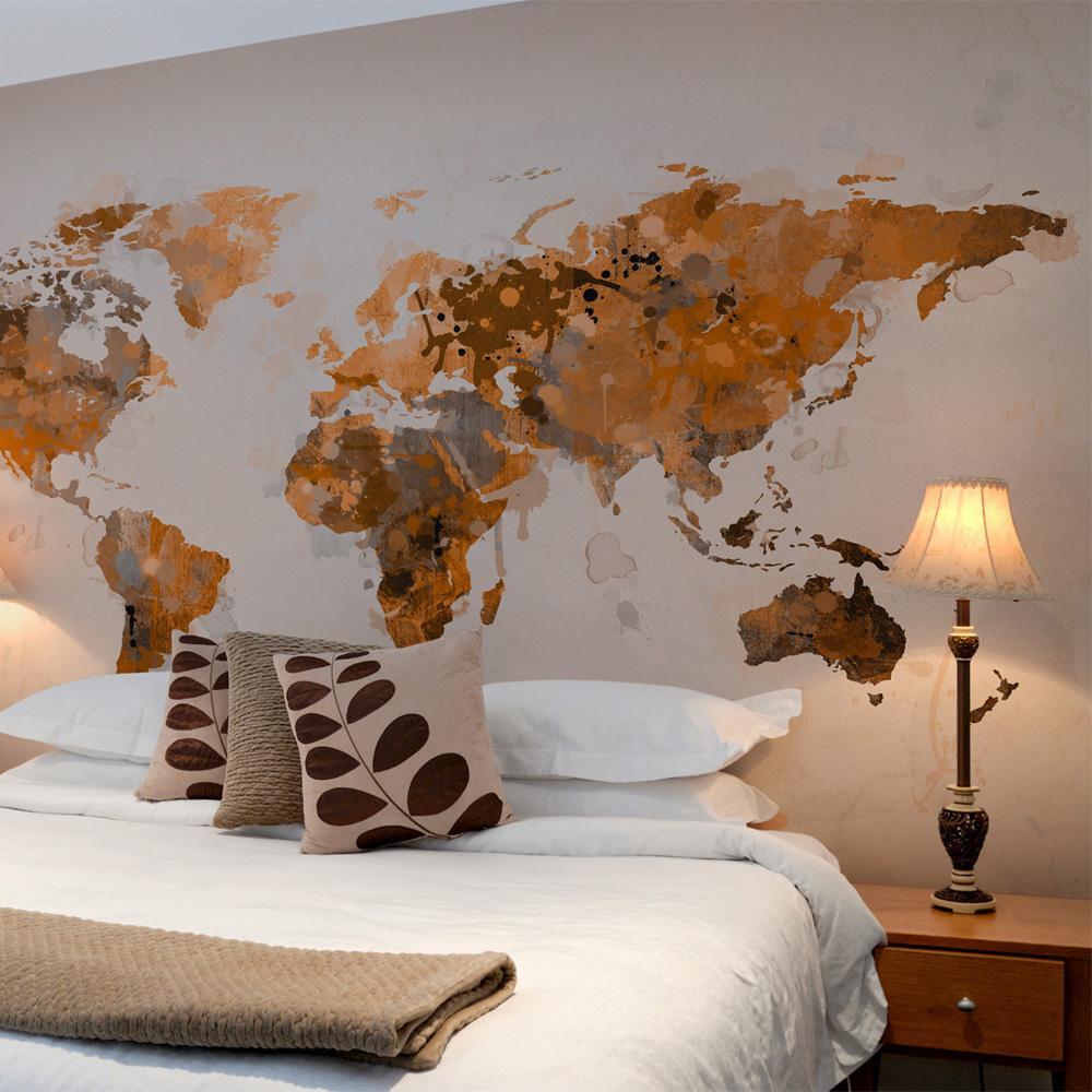 Wall mural - World in brown shades-TipTopHomeDecor