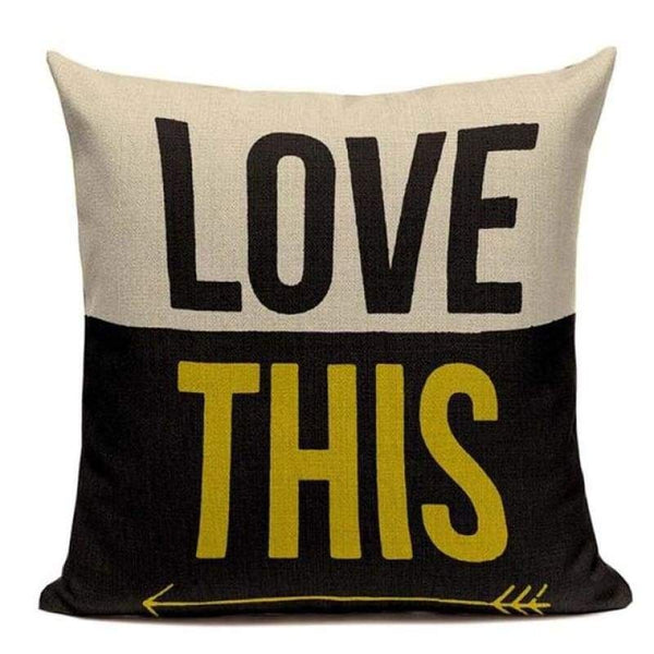Tiptophomedecor Yellow Love Birds Cushions Covers