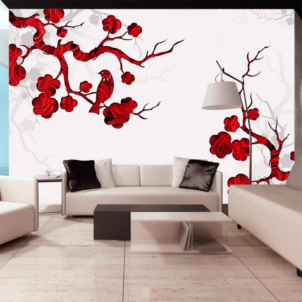 Wall mural - Red bush-TipTopHomeDecor